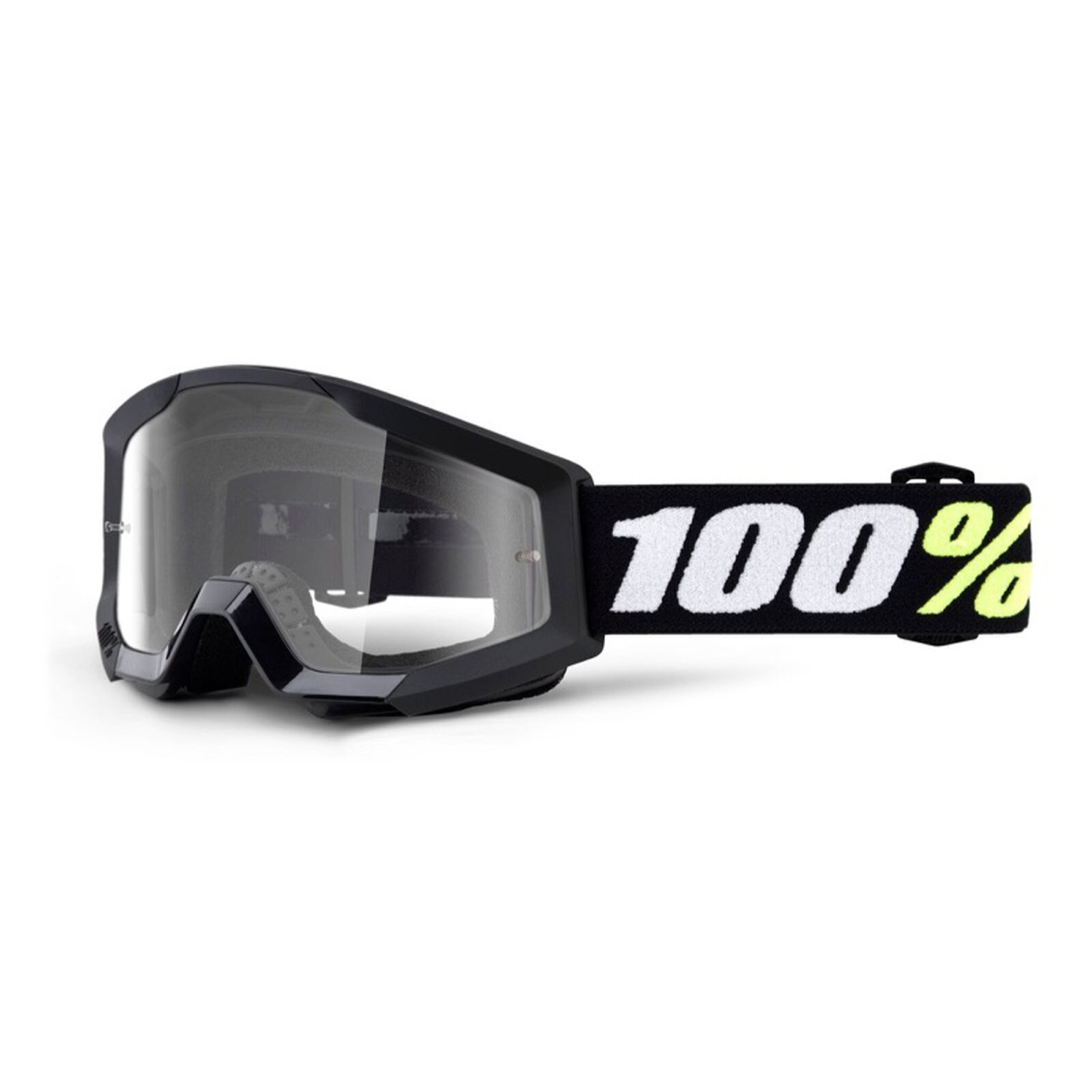 100% STRATA MINI Goggle Yellow Clear Lens 
