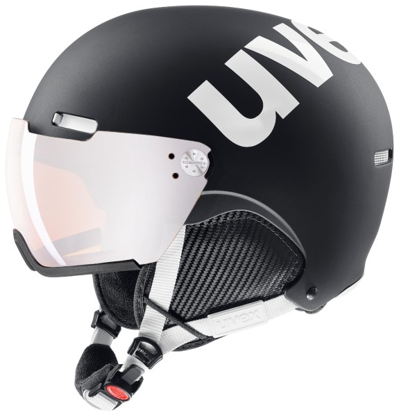 uvex hlmt 500 visor / black-white mat/ ltm. silver S2, 55-59